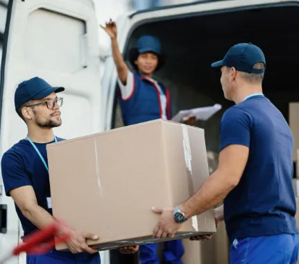 chicago mover unloading van