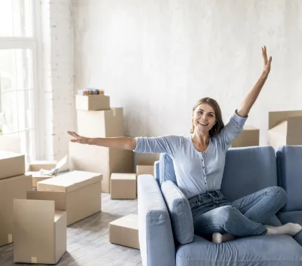 women  in new apartment