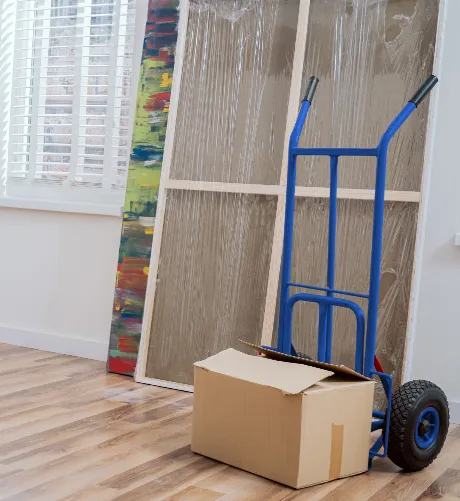 women moving in new apartment